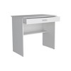 HomeRoots 32" White Wood Computer Desk With Drawer - 4 of 4