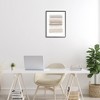Stupell Industries Simple Abstract Boho Tan and Brown Opaque Watercolor Black Framed Giclee Art - 2 of 4