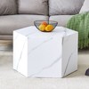 NicBex Modern Hexagonal Textured-Pattern Coffee Table,Minimalist Center Table for Living Room,Living Room Furniture - 3 of 4