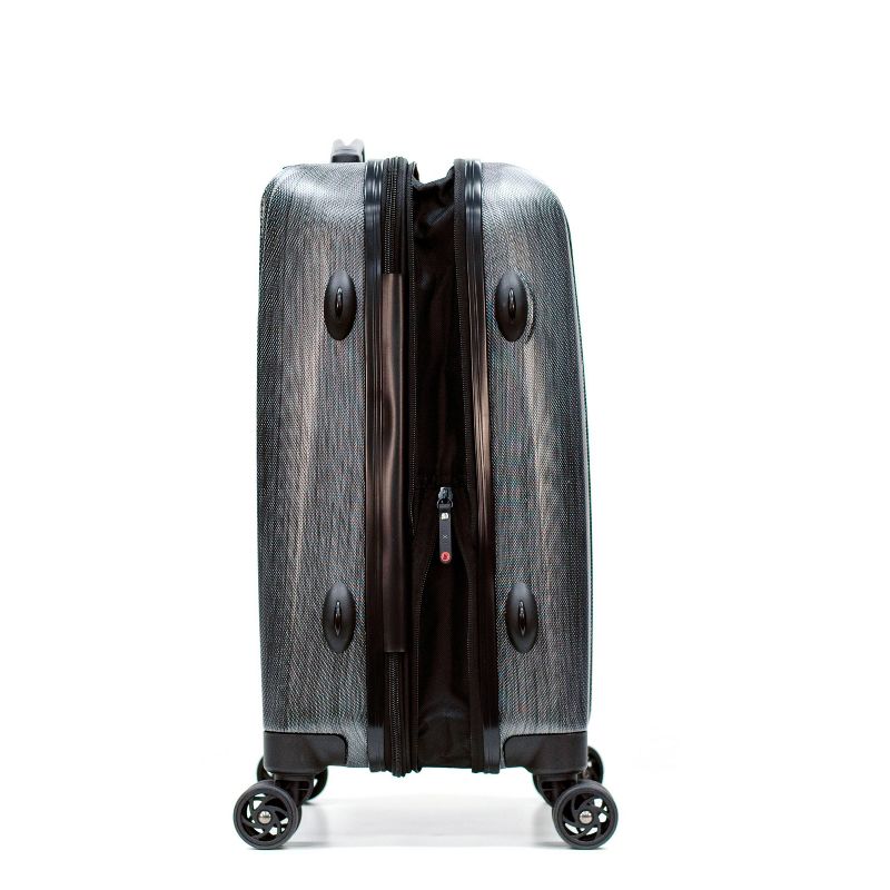 Olympia USA Aerolite Expandable Hardside Checked Spinner Suitcase - Gray, 5 of 8