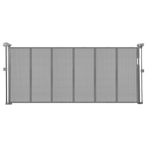 VEVOR Retractable Baby Gate, 34 inch Tall, Extends up to 71 inch Wide, Retractable Gate for Kids or Pets, Mesh Material, Easy to Install, Gray - 1 of 4