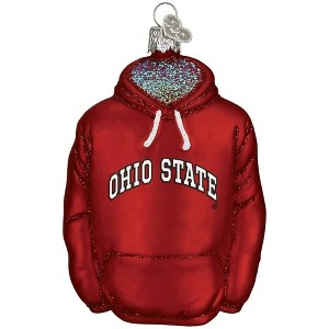 Old World Christmas Glass Blown Ornament for Christmas Tree, Ohio State Hoodie - 1 of 2