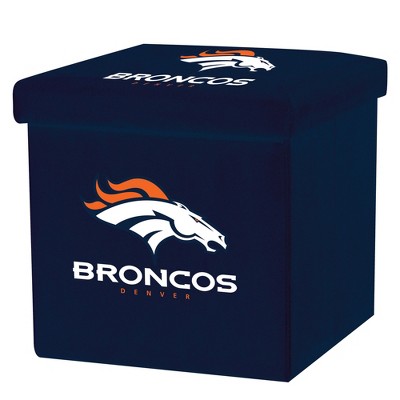 NFL Franklin Sports Denver Broncos Storage Ottoman with Detachable Lid