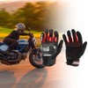Unique Bargains 1 Pair Motorcycle Glove Spring Summer Breathable Smartphone Touch Nylon - 2 of 4