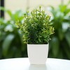 Unique Bargains Artificial Plants Eucalyptus Plant Plastic 2.76"x2.76"x7.09" 1 Pc - 2 of 4