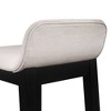 Maydena Barstool Black - Hillsdale Furniture: Non-Swivel, Counter Height, Low Back, Wood Legs - 3 of 4