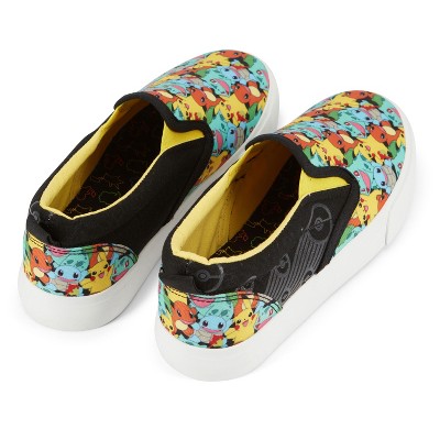 Pokemon Boys Pokemon Pikachu Slip-On Shoes - Boys Pokemon Pikachu Slip On Sneakers - Pikachu Charmander Bulbasaur Canvas Slip On Sneakers (Grey, 13) — фото 5