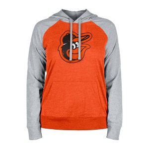 MLB Baltimore Orioles Women's Lightweight Bi-Blend Hooded Sweatshirt - 1 of 4