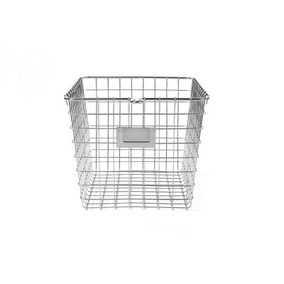 Spectrum Chrome-Plated Small Metal Storage Basket