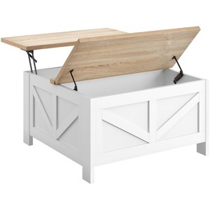 Yaheetech Wooden Lift Top Coffee Table with Hidden Compartments for Living Room Reception - 1 of 4
