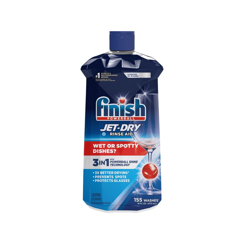 Finish Jet-Dry Rinse Aid, Dishwasher Rinse & Drying Agent, 1 of 11