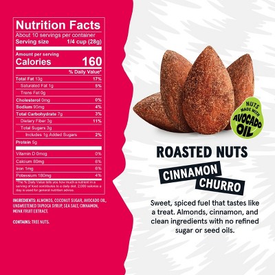 Wild Fox Cinnamon Churro Roasted Almonds - 10oz