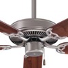 52" Minka Aire Contractor Brushed Steel Walnut Fan with Pull Chain - image 2 of 4