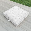 Emanuela Carratoni Line Art Floral Theme Outdoor Floor Cushion - Deny Designs - 2 of 2