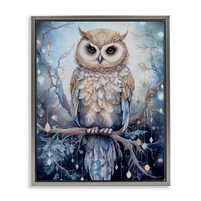 Stupell Industries Owl on Twinkling Branch, 25" x 31"