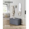 SONGMICS Storage Ottoman Bench Folding Storage Footrest 2 Extra Storage Boxes Hold up to 660 lb - 2 of 4