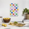 Emanuela Carratoni Checkered Rainbow Cutting Board - Rectangle - 3 of 3