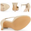 Perphy Women's Buckle T-Strap Ankle Stiletto Heels Mary Janes Pumps - 2 of 4