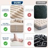 GustoWave Oversized 2 Person Bean Bag Chaise Lounge Bed, Sofa Bed with 4 Pillows for Living Room, Bedroom - 4 of 4