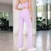 Anna-Kaci Active Women's High Waist Flare Legging Pants with Side Stripes - 2 of 4