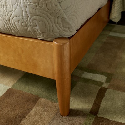Acorn King Upholstered Wood Frame Bed with Headboard