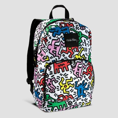 Keith Haring 22.9L Kids' Backpack - White