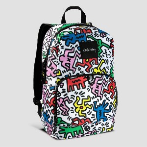 Keith Haring 22.9L Kids' Backpack - White - 1 of 4