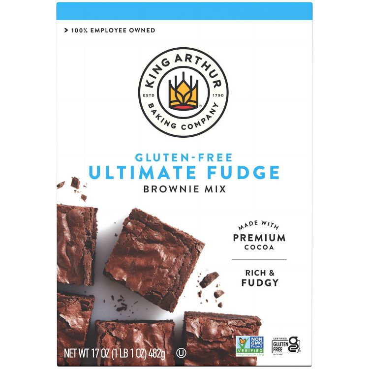 King Arthur Gluten Free Fudge Brownie Mix - 17oz, 1 of 5