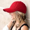 TIME HOLLOW Red Vintage Washed Dad Hat - 2 of 3