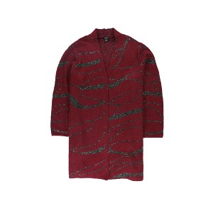 Alfani Womens Swirl-Sequin Cardigan Sweater - 1 of 2