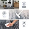 8x10FT Modern Washable Area Rug for Living Room, Abstract Floor Rug with Non Slip Backing, Low Pile Stain Resistant Indoor Carpet for Dorm - 4 of 4