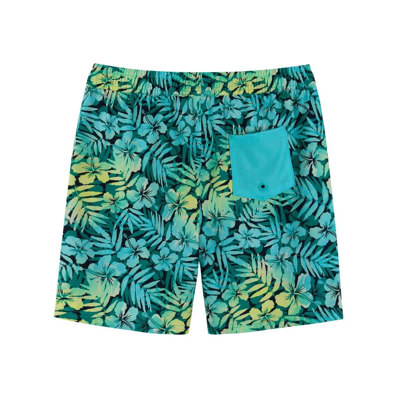 Andy & Evan  Kids  Tropical Print Boardshort w/Built-In Comfort Stretch Short Liner, 2 of 3