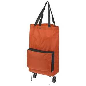 Unique Bargains Waterproof Tear-Resistant Foldable Large Capacity Shopping Cart with Wheels 13-18 Inch - 1 of 4
