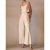 Women's Pearl trimmed wide pants - ENDLESS BLU. - 2 of 3