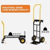 COZONY Foldable 2-in-1 Hand Truck & Platform Cart, 4/800LB Capacity,with 8" Non-Marking Wheels, Adjustable Handle for Industrial & Luggage Transport - 3 of 4