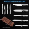 imarku 10 PCS High Carbon Japanese Stainless Steel Knife Block Set, Kitchen Knife Set with Wooden Drawer Organizer, Dishwasher Safe, Best Gifts - 2 of 4