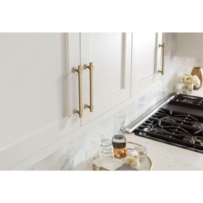 Champagne Bronze Modern Cabinet Drawer Pull with Mounting Hardware