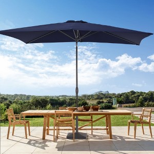 Sonkuki 6×9FT Rectangular Outdoor Patio Umbrella w/Push Button Tilt and Crank Handle, Sun-Protective - 1 of 4
