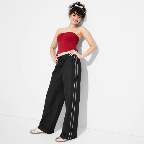 Women's Mid-Rise Wide Leg Track Pants - Wild Fable™ - image 1 of 3