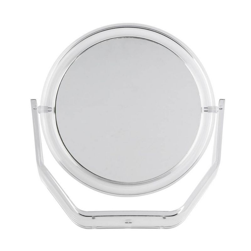 The Basik Edition by Conair Flip and View Stand Mirror - 1x/5x Magnification, Clear, 4 of 7