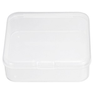 Unique Bargains Plastic Portable Beads Craft Hardware Jewelry Storage Boxes Clear 24 Pcs - 1 of 4