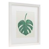 Trademark Fine Art - Pictufy Studio II Monstera Aqua 05 Matted Framed Art - 3 of 4