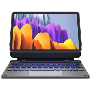 Dexnor Keyboard Case for Samsung Galaxy Tab S10 FE/S9 FE 5G 10.9"/S9 11" Case with Keyboard Magnetic Floating Cantilever Stand Multi-Touch - 1 of 3