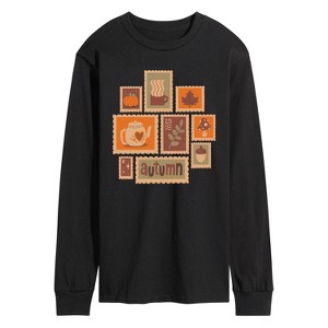 Men's - Instant Message - Fall Stamp Cluster Long Sleeve Graphic T-Shirt - 1 of 4