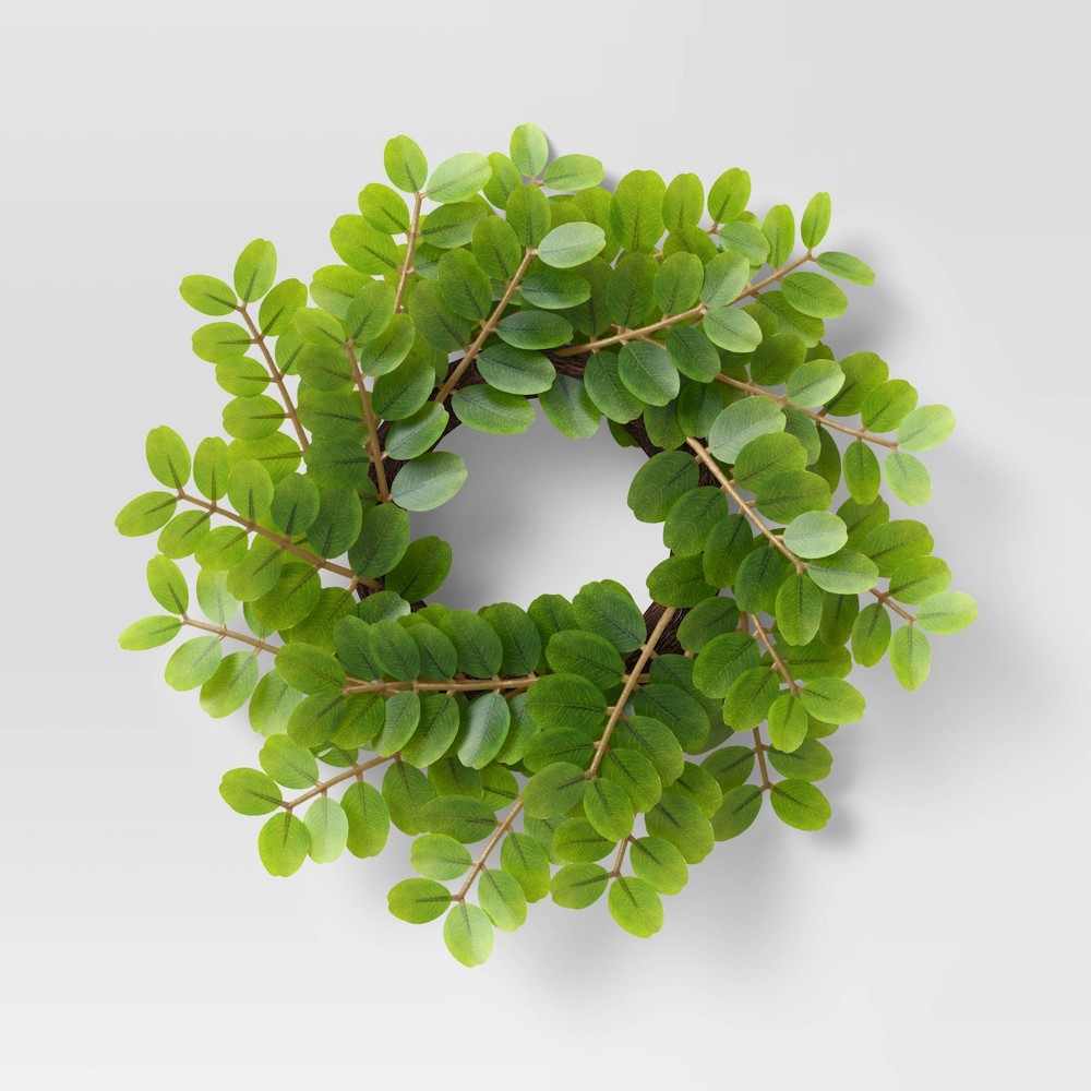 Green Leaf Mini Wreath - Threshold™