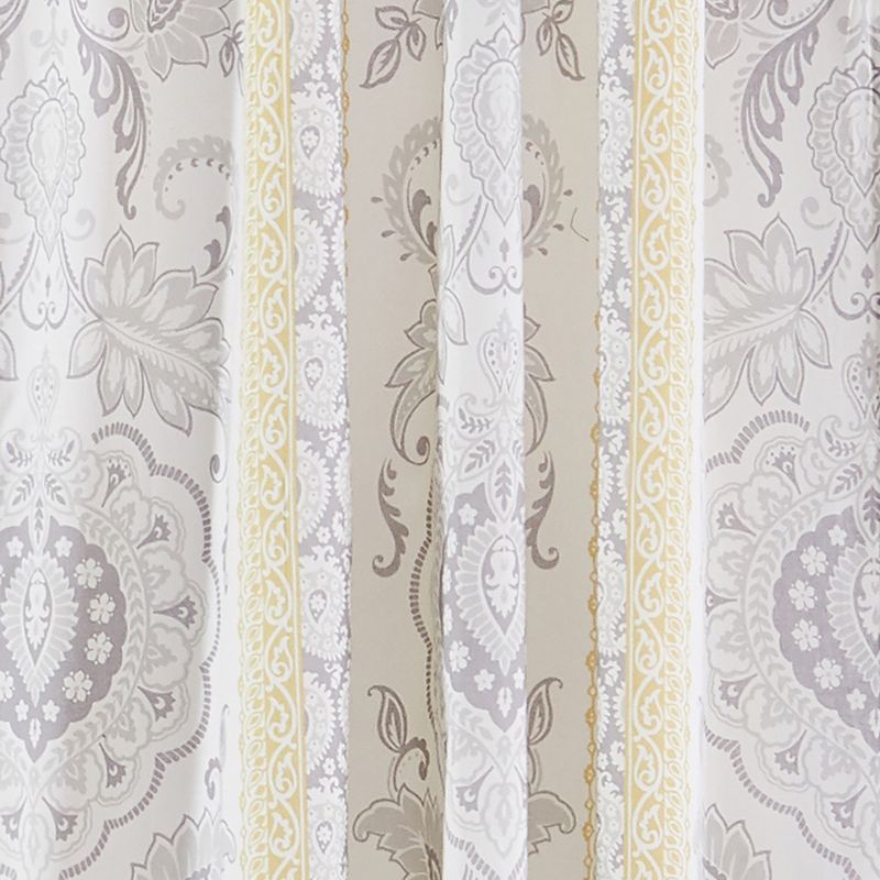 St. Claire Damask Lined Curtain Panel with Rod Pocket - Levtex Home, 3 of 4