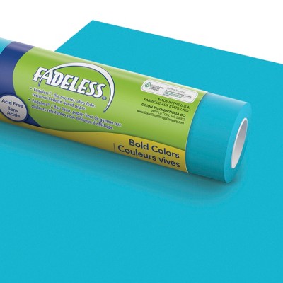Fadeless Paper Roll, Azure Blue, 48 Inches x 50 Feet