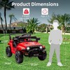 Ride On Truck Car, 12V Ride On Toy w/Parent Remote Control, Steering Wheel Music - 4 of 4