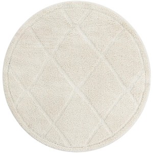 Unique Loom Trellis Shag Collection Area Rug - Diamond - 1 of 4