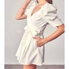 Women's Wrap Front Side Tie Romper - DO+BE - 3 of 4